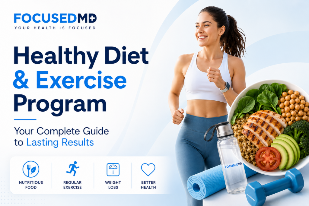healthy diet and exercise program for weight loss